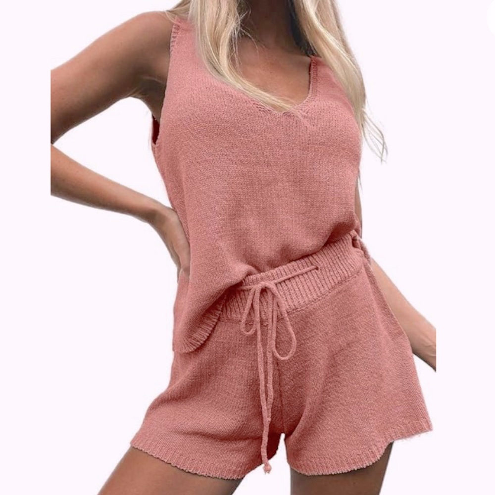 🔥Women's Lounge Set Tank and Shorts Loungewear Set